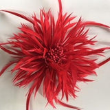Biot (F1837) Feather Flower - red