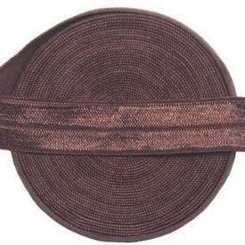 root beer Fold Over - Spandex Satin Binding