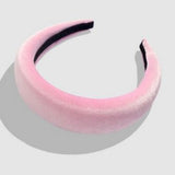Velvet Padded Headbands - soft pink