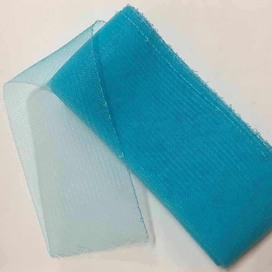 aqua 4" / 10cm Crinoline with Draw-String