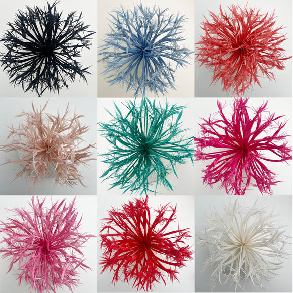 Feather Flower: Biot Starburst on Wire - CA