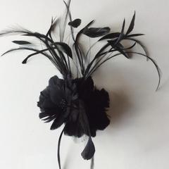 Double Feather Flower (YX4049) - AU - B Unique Millinery