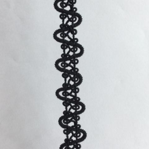 Braid Filgree - black entwined filgree