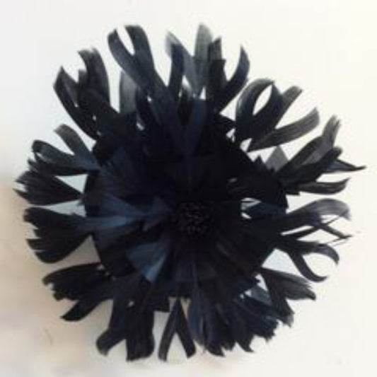 Large Feather Flower (YX12079) (0416) - AU - B Unique Millinery