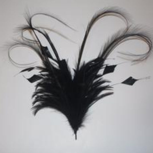 Large Feather Flower Mounts (YX12138) - AU - B Unique Millinery