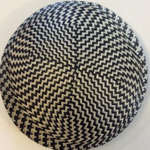Round Multi-Colour Checked Buntal [16cm] Bases - AU - B Unique Millinery