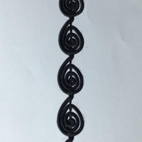 Braid Shells (1cm) - black