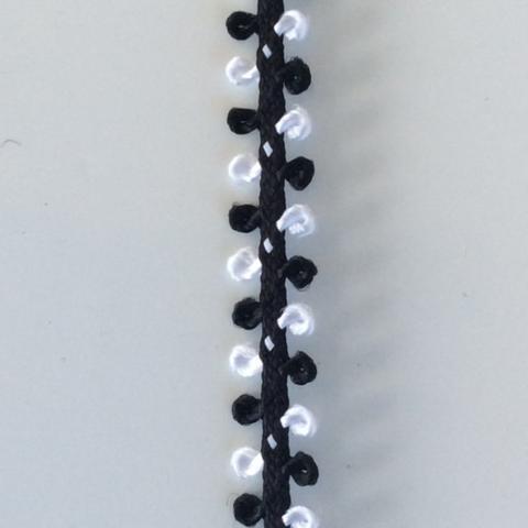 Braid Loops - black white loops