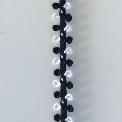 Braid Loops - black white loops