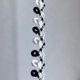 Braid Loops - black white speckle loop