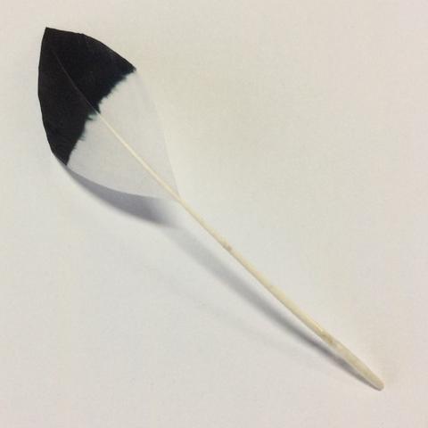 Two Tone Stiff Goose Feathers  - AU - B Unique Millinery