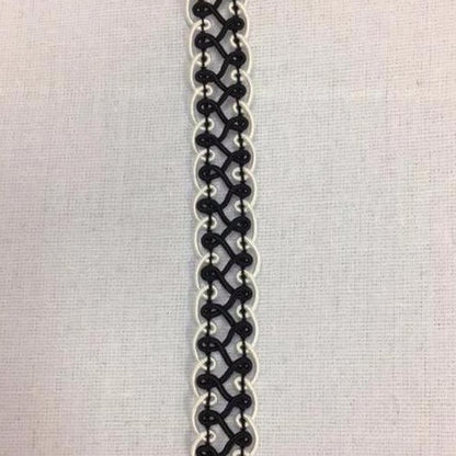 Braid Loops - braid white zig zag 