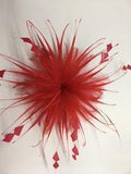 Spikey Feather Flower (YX12102) - AU - B Unique Millinery