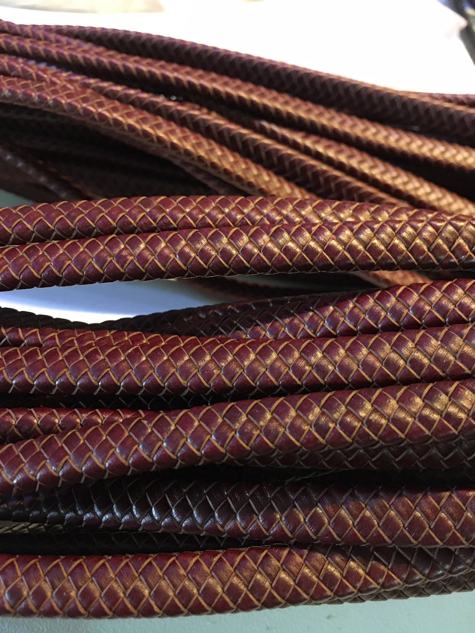 Leather Cord, Flat Braided, Australia