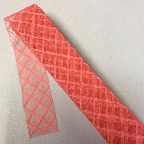 coral 2" / 5cm Crinoline Braid