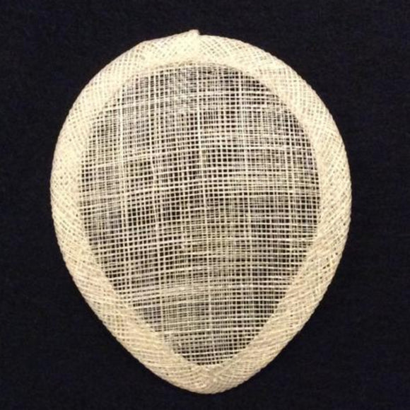 Sinamay Teardrop [9cmx11.5cm] Bases - US - B Unique Millinery