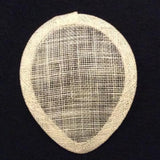 Sinamay Teardrop [9cmx11.5cm] Bases - US - B Unique Millinery