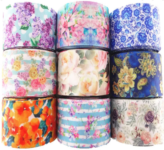 Floral Grosgrain Ribbon - AU