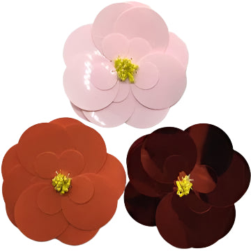 Laser Cut Sequin Flowers - US - B Unique Millinery
