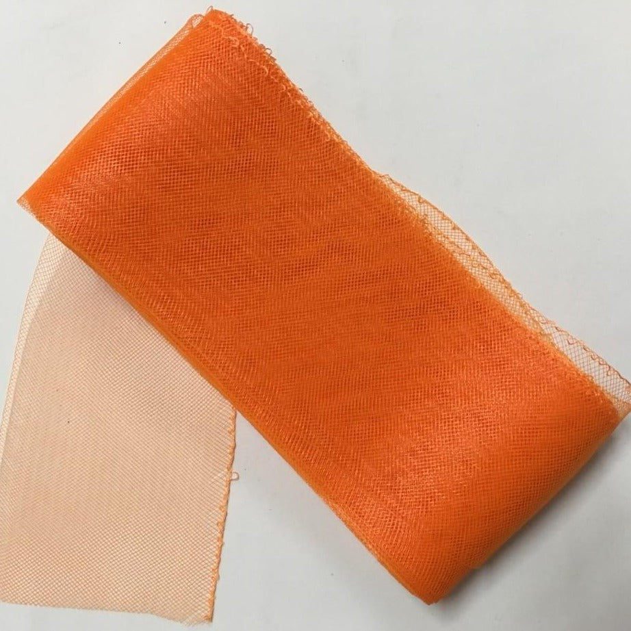 fluro orange 4" / 10cm Crinoline with Draw-String