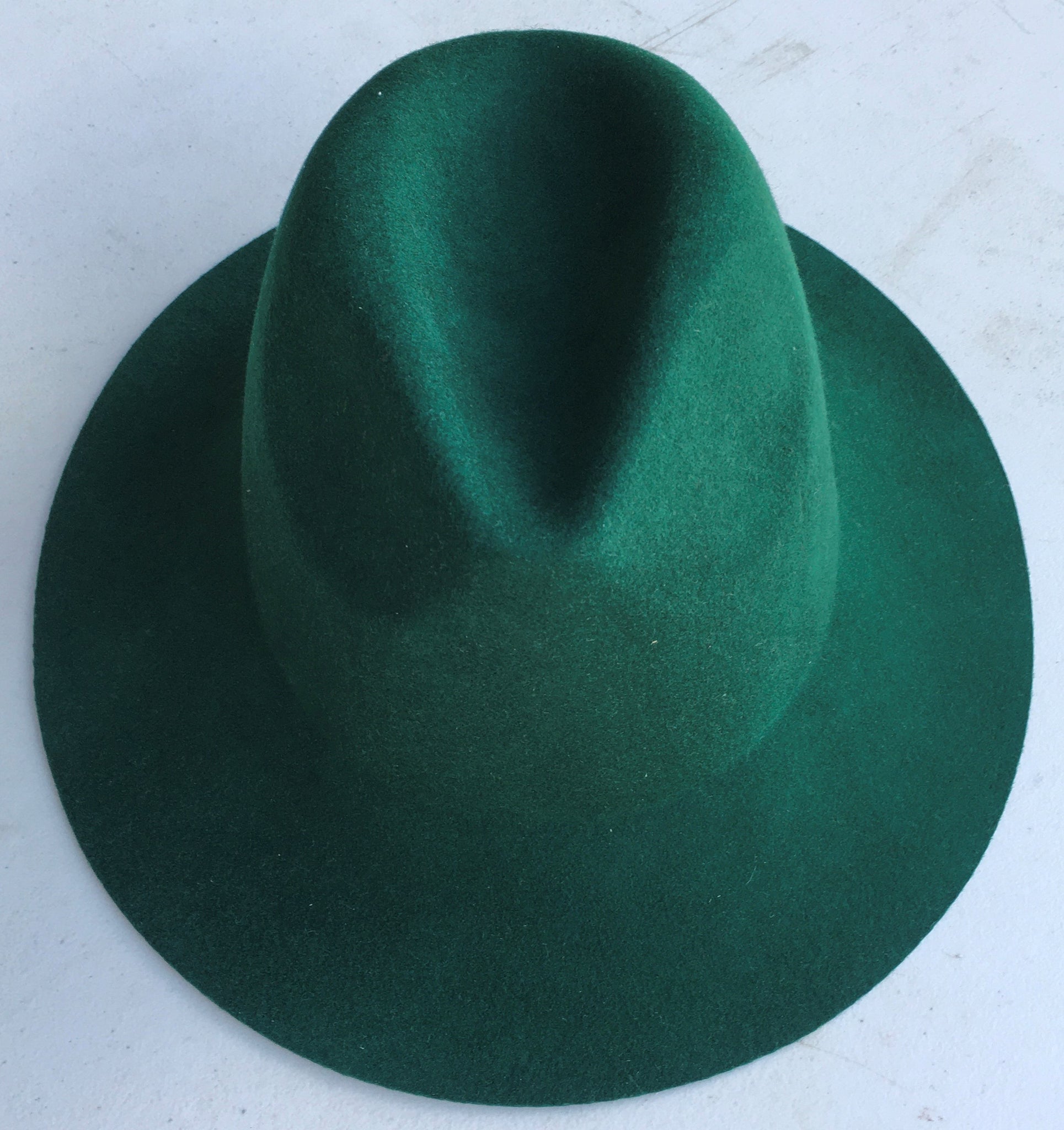 Millinery Supplies Wool Felt Blocked Hat Base Fedora