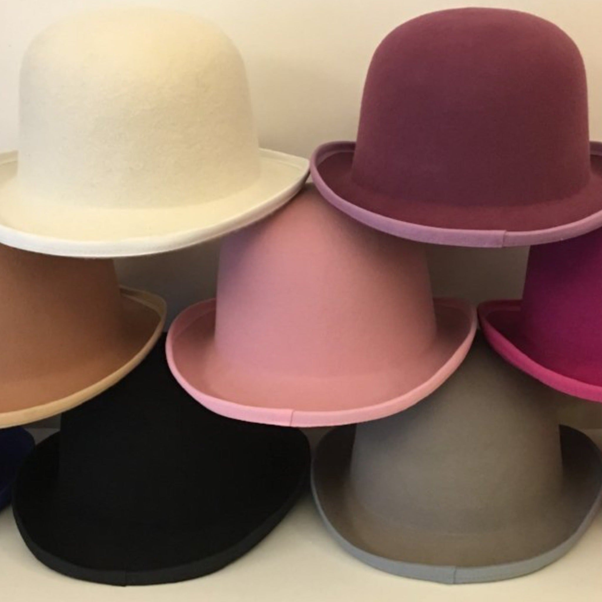 Millinery Supplies Wool Felt Blocked Hat Base Bowler