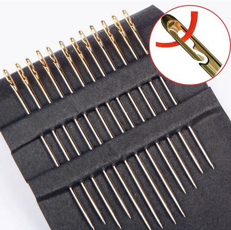 Gold Eye Side Opening Sewing Needles - AU - B Unique Millinery