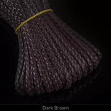 dark brown Braided/Plaited Leather Cord