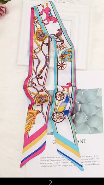 Hat Band Ribbon - Silk Horse Design - AU