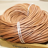 tan round 5mm leather cord