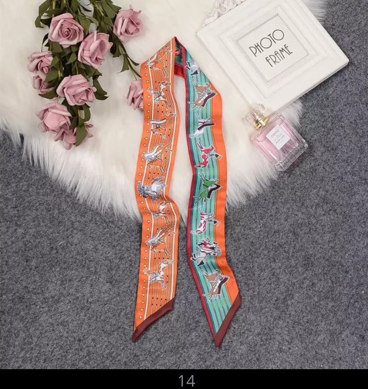 Hat Band Ribbon - Silk Horse Design - AU