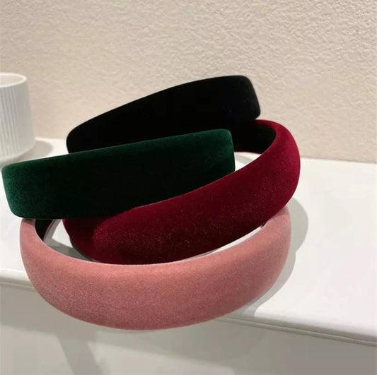 velvet slightly padded headbands combo