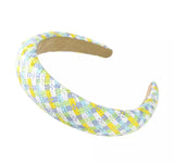 Patterned Paper Straw Padded Headbands - CA