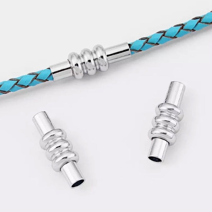 joined bollards 5mm round leather cord