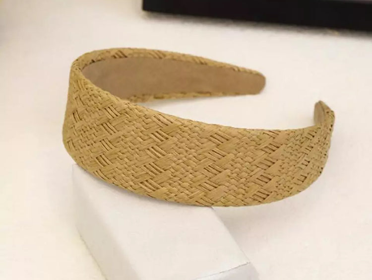 Raffia Straw Padded Headbands - AU