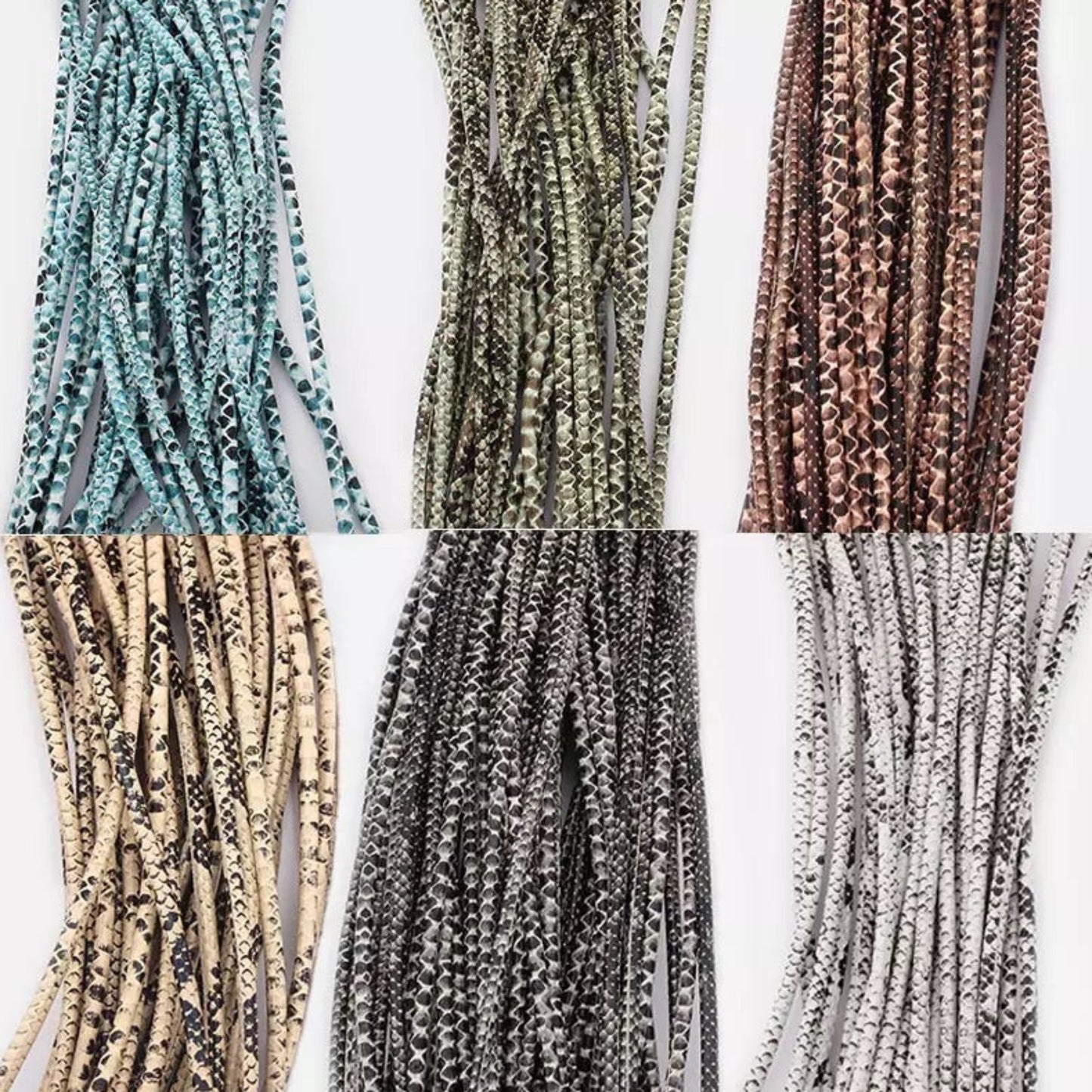 Faux Snake Leather Cord - AU