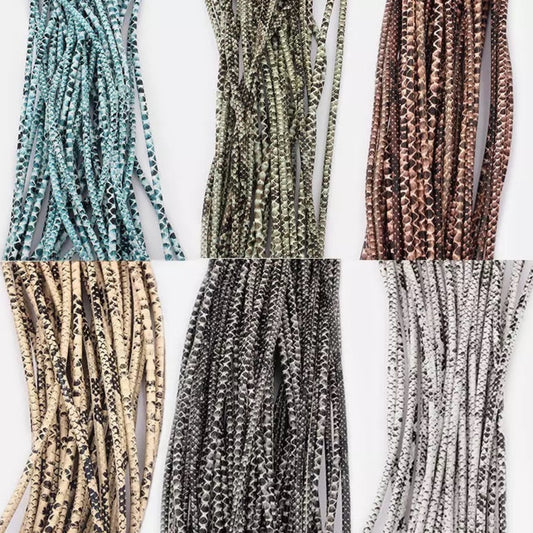 Faux Snake Leather Cord - AU
