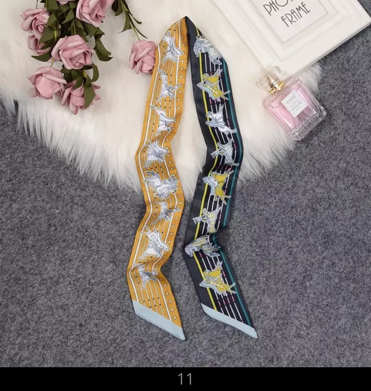 Hat Band Ribbon - Silk Horse Design - AU