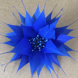 Spikey Feather Flower Minature (EF1099) royal blue