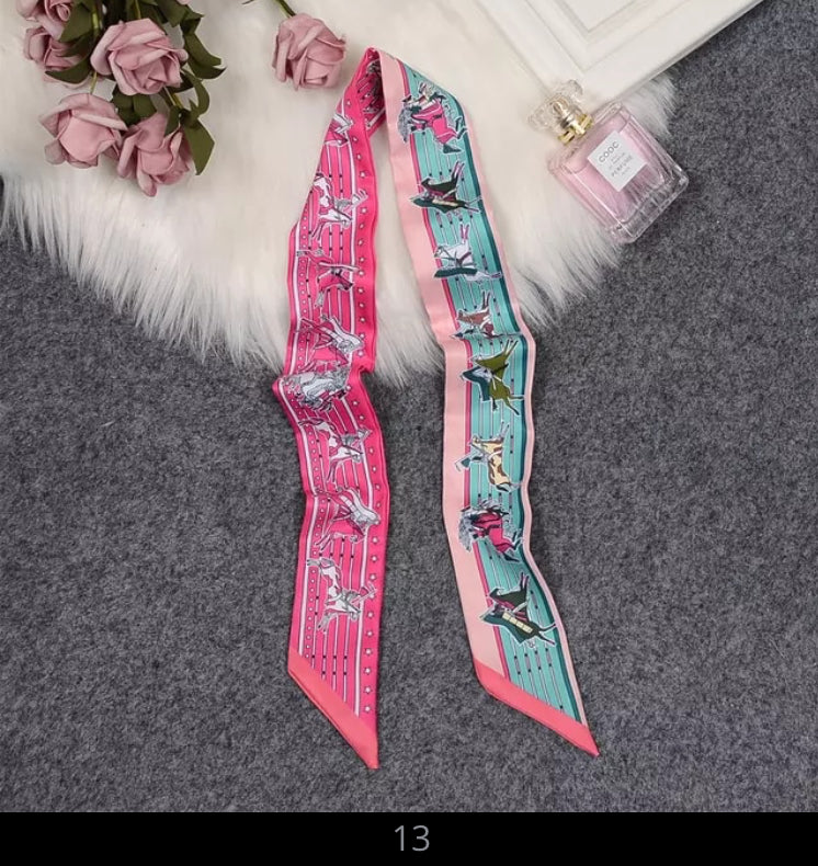 Hat Band Ribbon - Silk Horse Design - AU