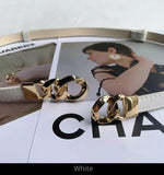 Hat Band - Designer New Adjustable Chain Buckle - Faux Leather - AU