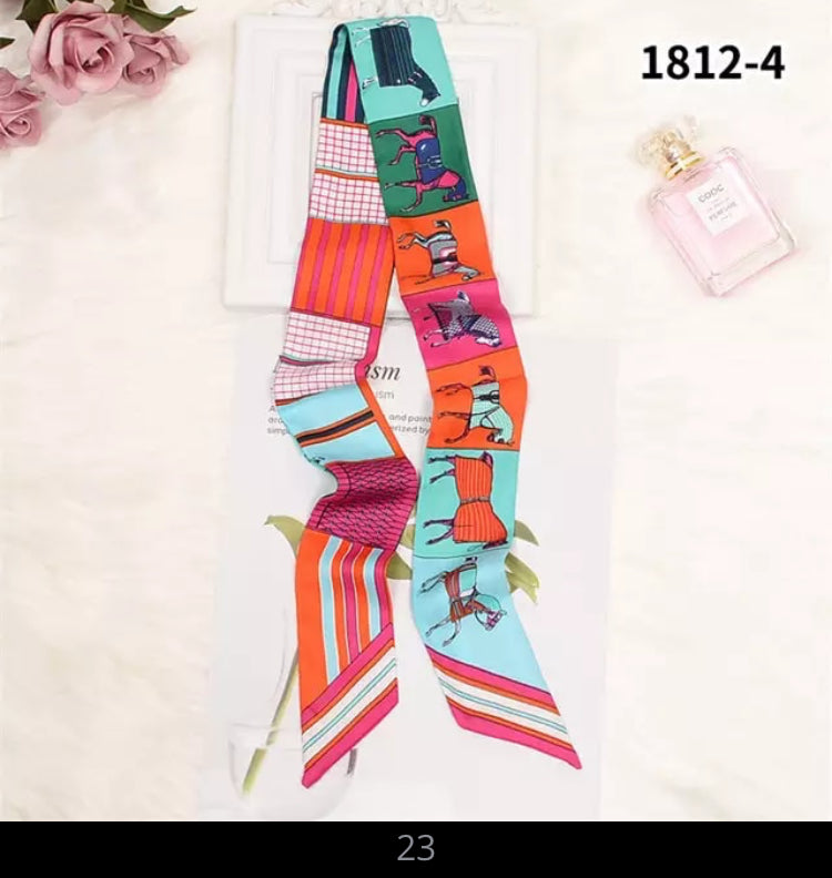Hat Band Ribbon - Silk Horse Design - AU