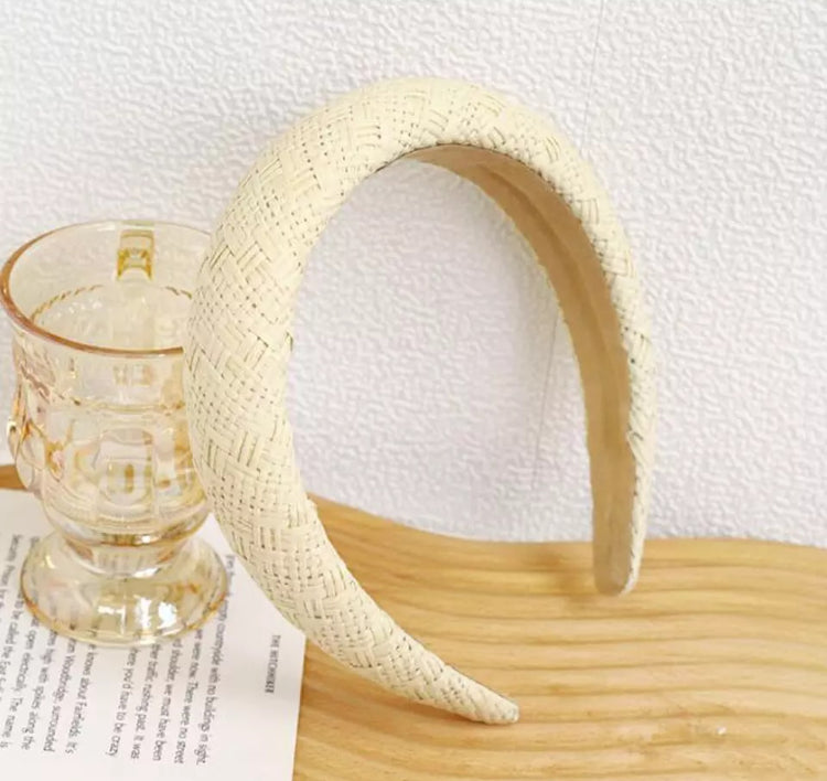 Raffia Straw Padded Headbands - AU