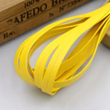 yellow 10mm Faux Leather Bias Tape 