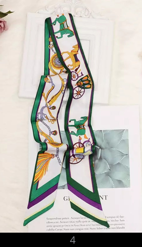 Hat Band Ribbon - Silk Horse Design - AU