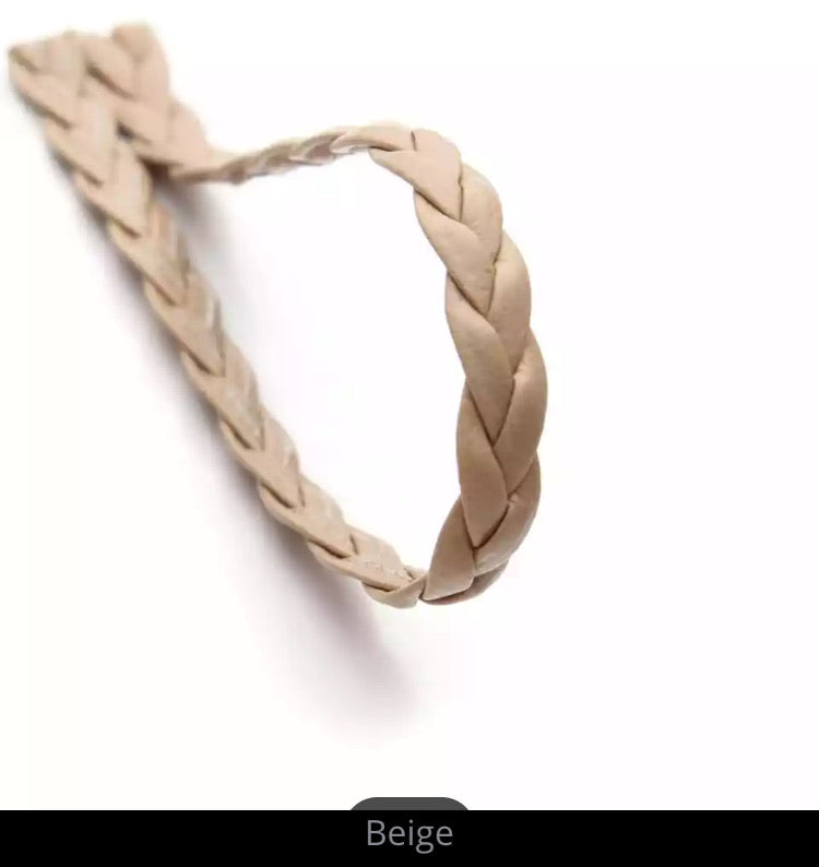 Plaited Leather Cord - AU