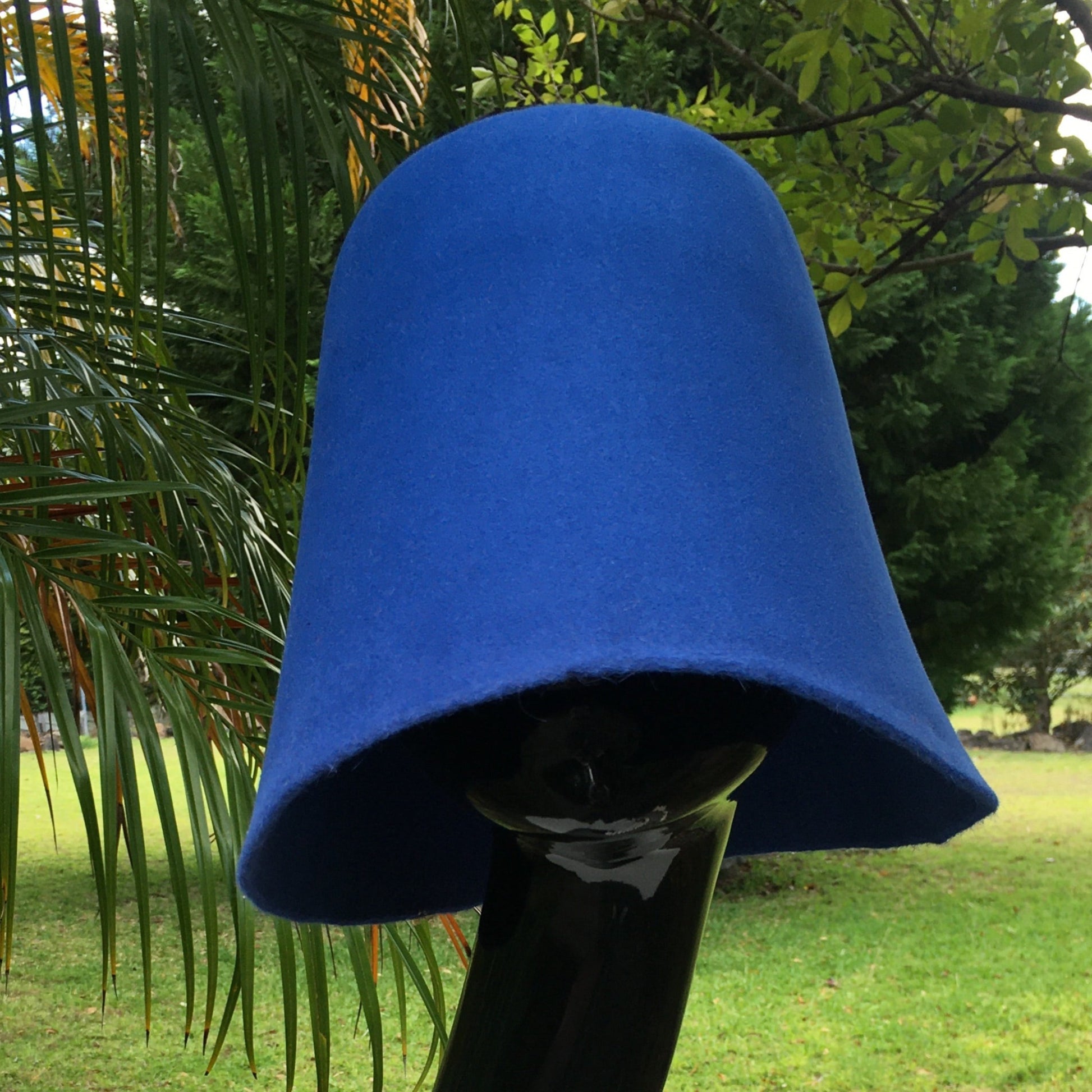 royal blue fur felt hoods