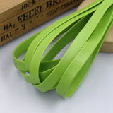 lime  10mm Faux Leather Bias Tape 
