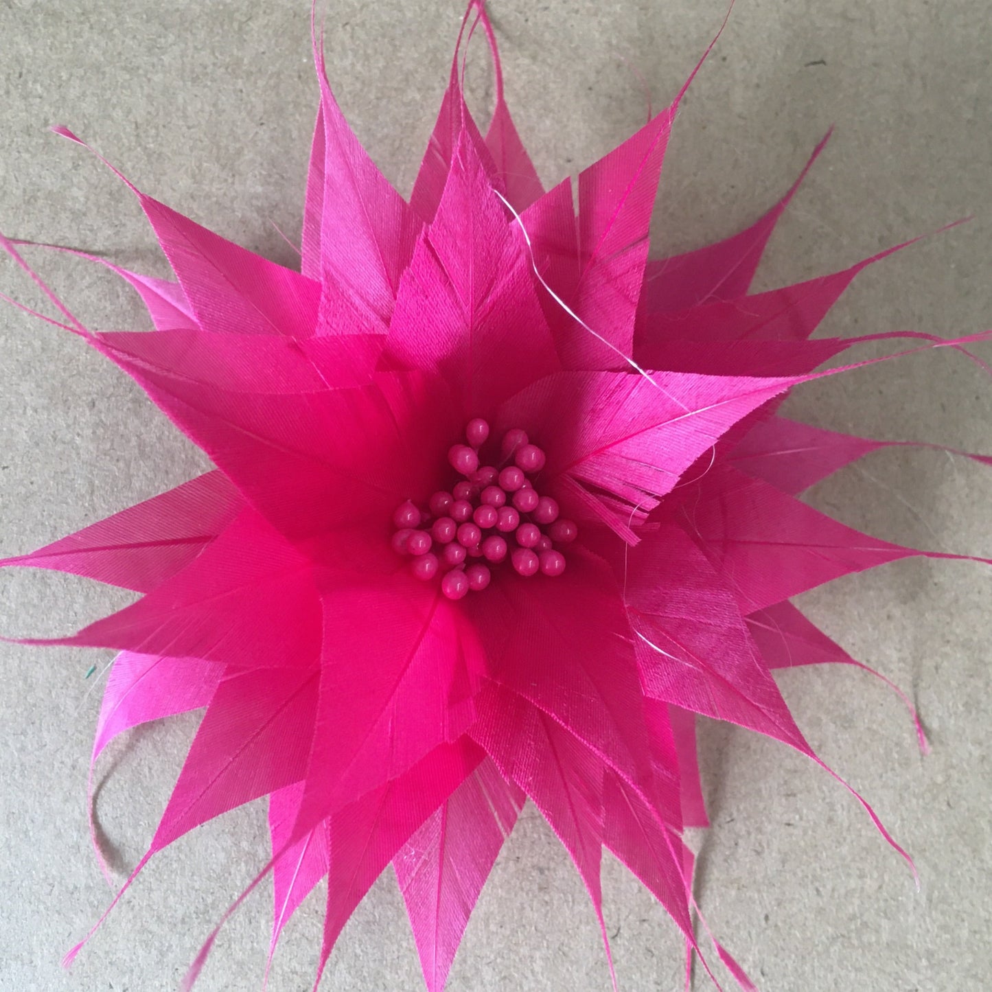 Spikey Feather Flower Minature (EF1099) pink peacock