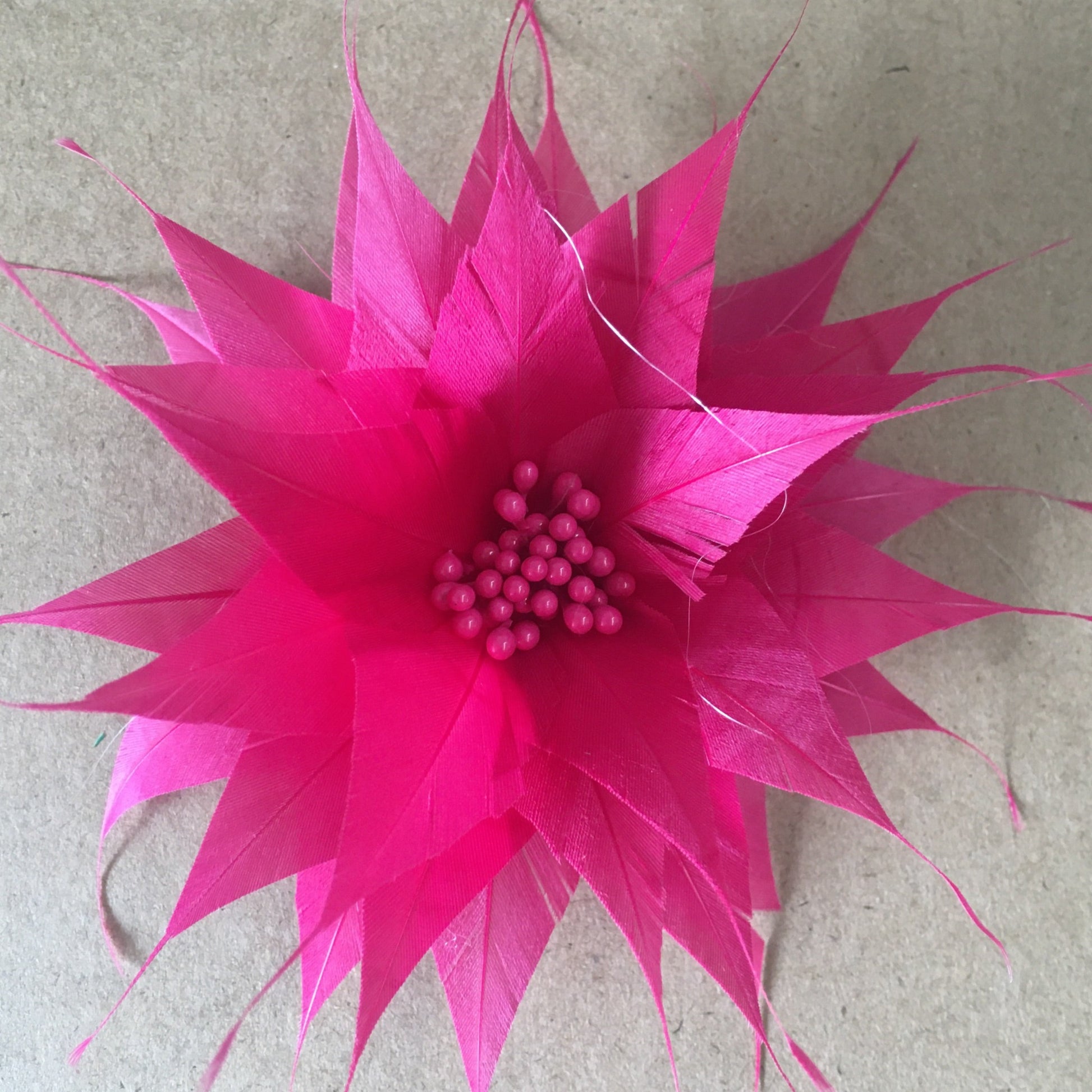 Spikey Feather Flower Minature (EF1099) pink peacock